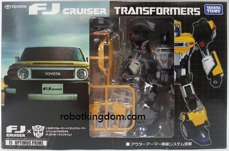 Takara Tomy FJ Cruiser Optimus Prime Out Box Images of Japan